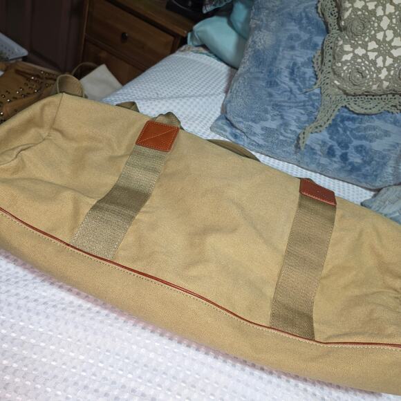 VINTAGE TOMMY HILFIGER XL CANVAS WEEKENDER DUFFEL BAG - Picture 5 of 5